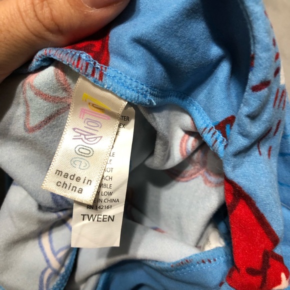 Tween Americana LuLaRoe leggings - Picture 2 of 2